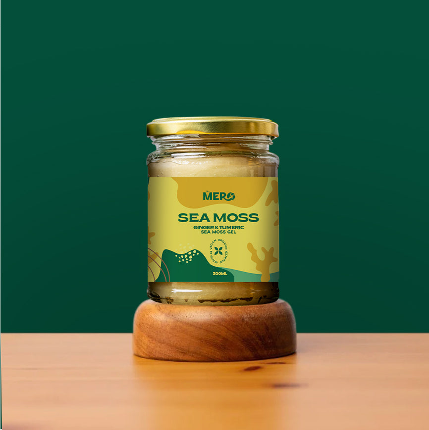 Ginger & Turmeric - Premium Sea Moss | Wildcrafted Golden Sea Moss Gel | 300 ml