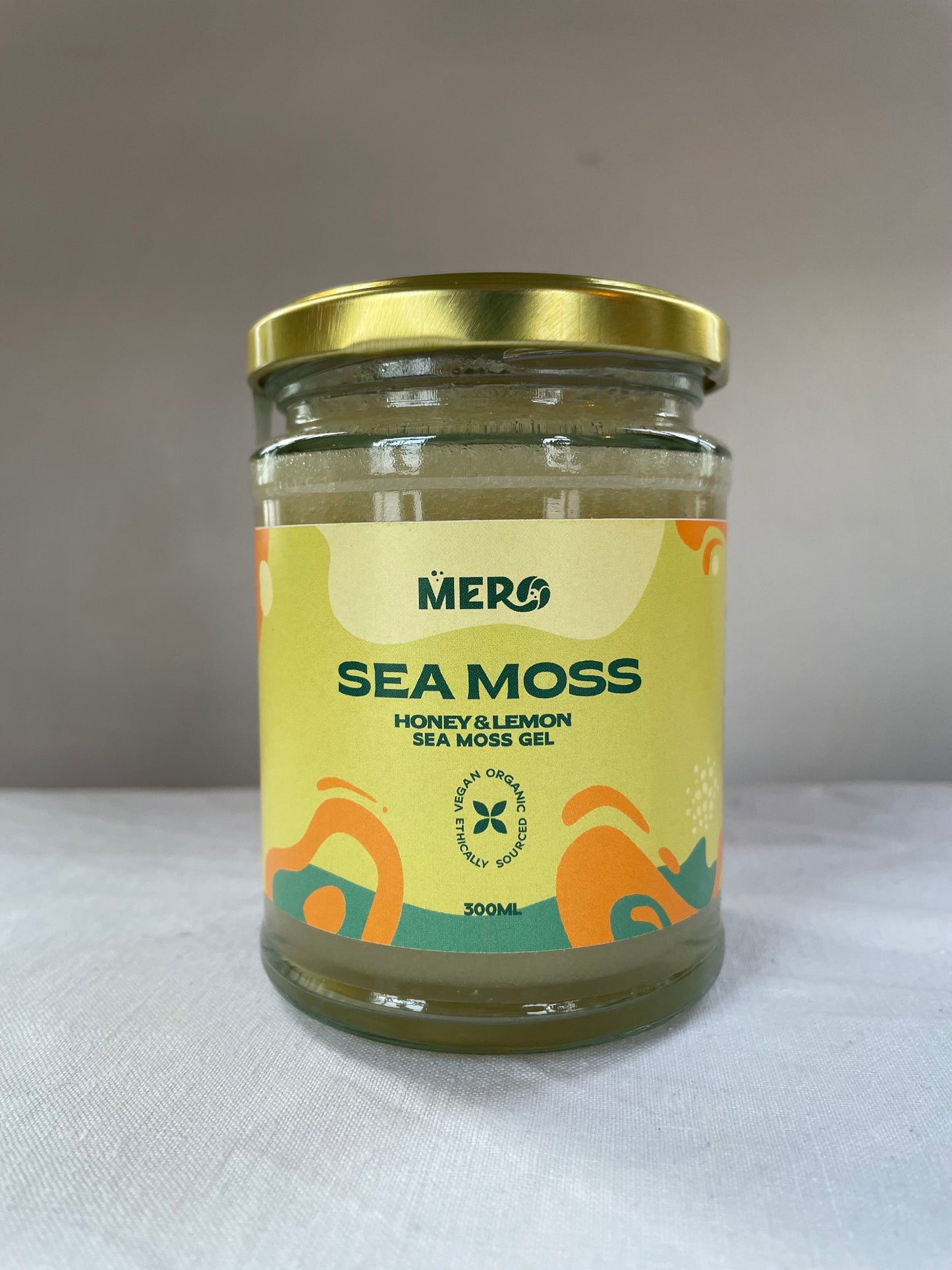 Honey & Lemon - Premium Sea Moss | Wildcrafted Golden Sea Moss Gel | 300 ml