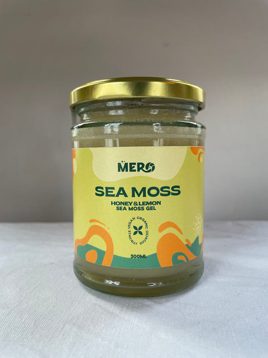 Honey & Lemon - Premium Sea Moss | Wildcrafted Golden Sea Moss Gel | 300 ml