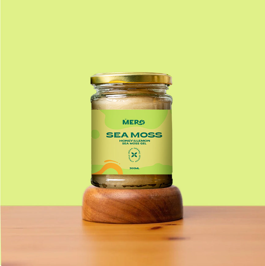 Honey & Lemon - Premium Sea Moss | Wildcrafted Golden Sea Moss Gel | 300 ml