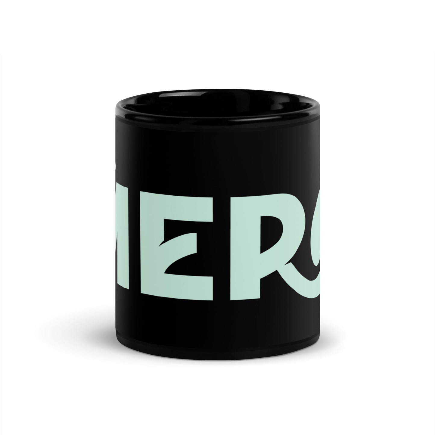 Mero Black Glossy Mug