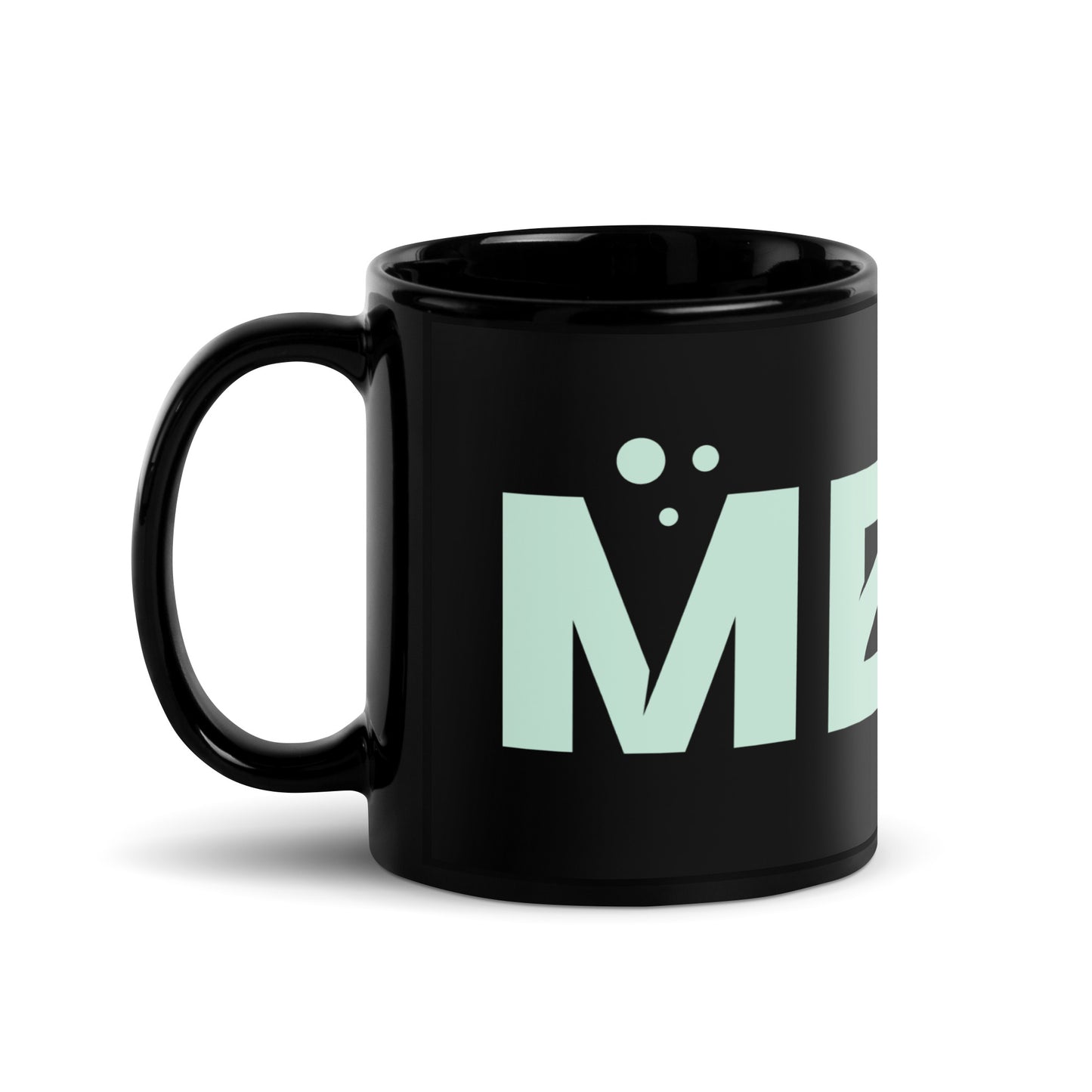 Mero Black Glossy Mug